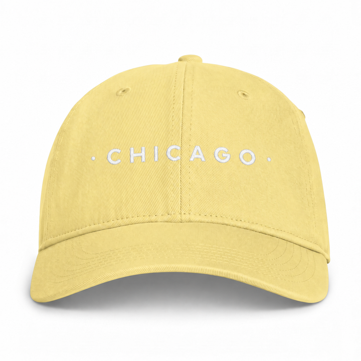 Chicago Washed Baseball Cap in Butter