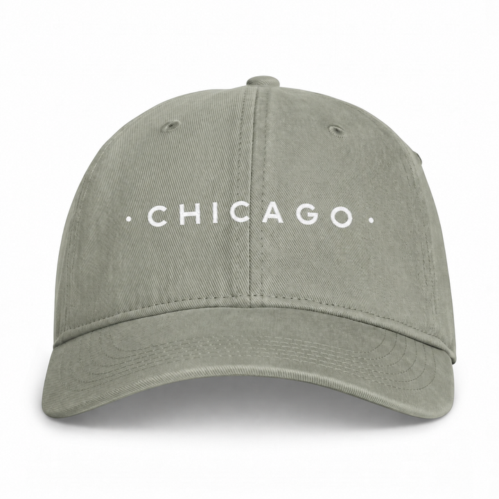 Chicago Washed Baseball Cap in Sandstone