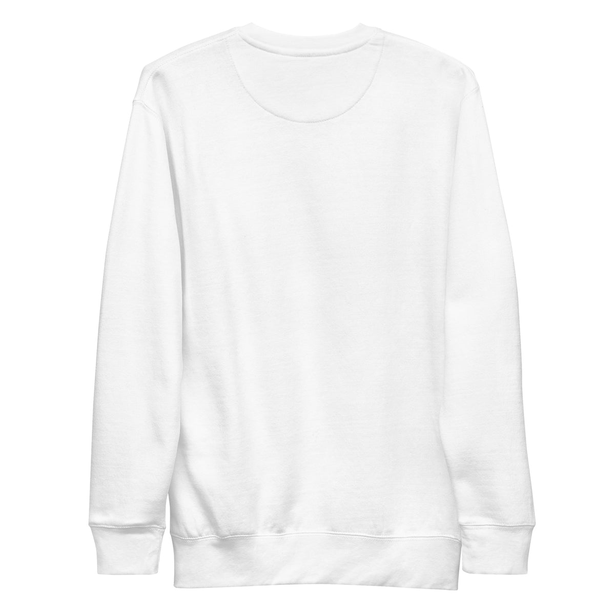 Chicago Block Party Crewneck Sweatshirt in White, back view